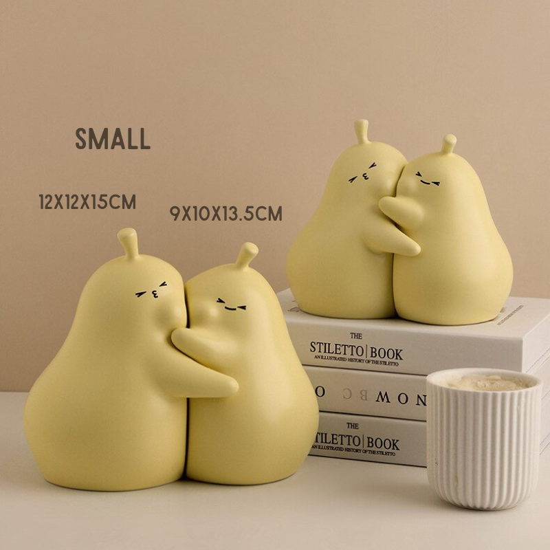 Hugging Pear Bookends - Lia's Room