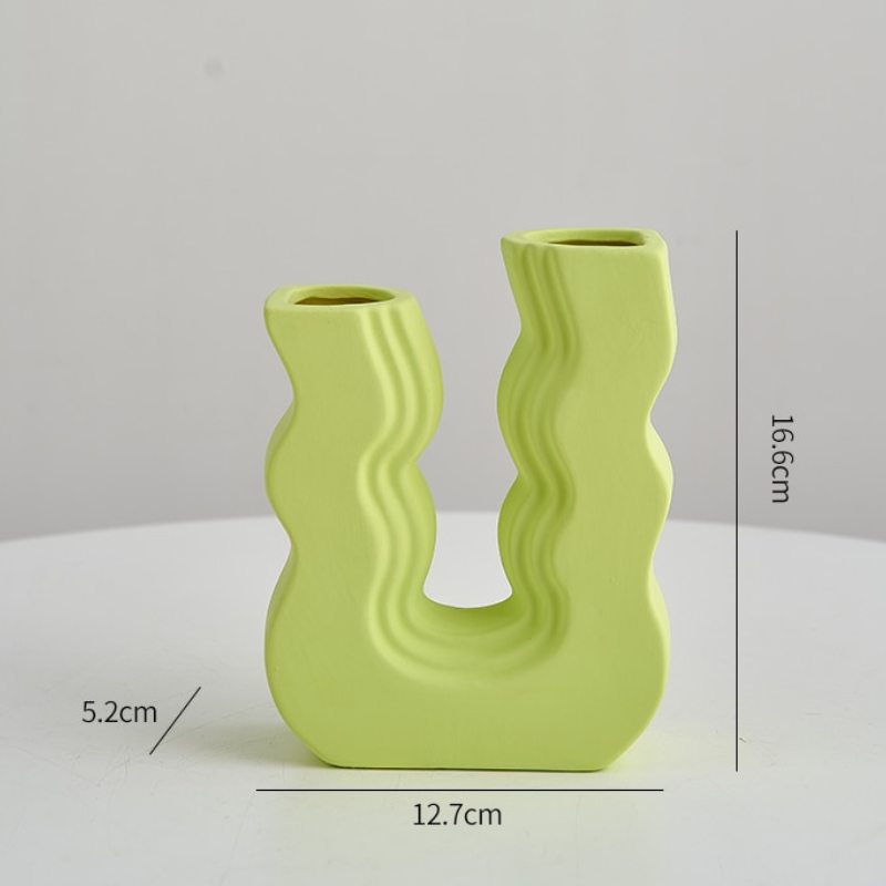 Groovy U-Shaped Vase Decor - Lia's Room