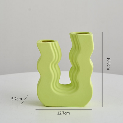 Groovy U-Shaped Vase Decor - Lia's Room