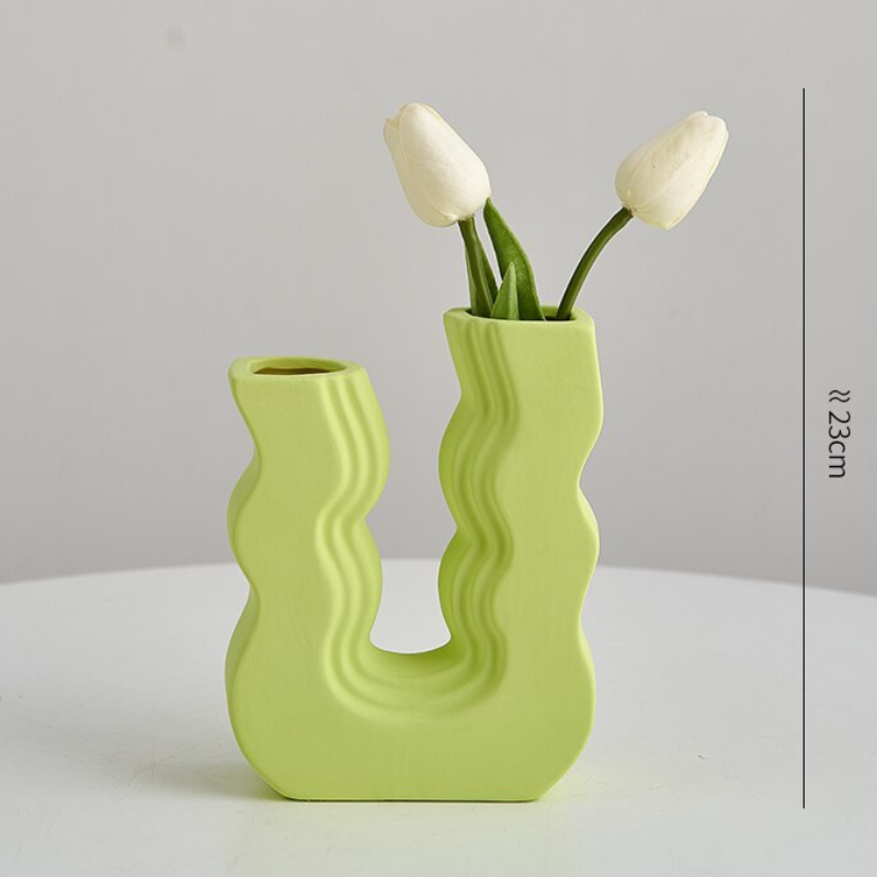 Groovy U-Shaped Vase Decor - Lia's Room