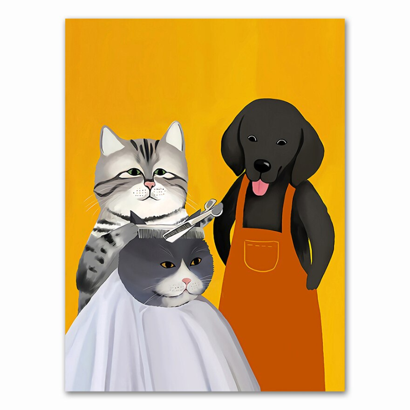 Cats Activities Canvas Poster - Lia's Room