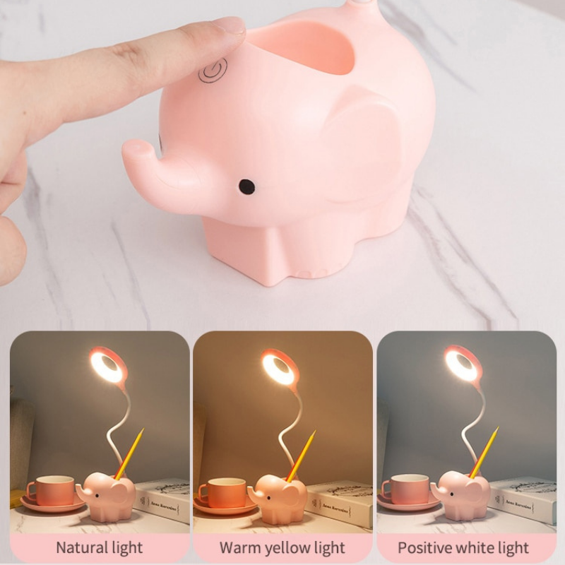 LED Elephant Desk Lamp - Lia's Room