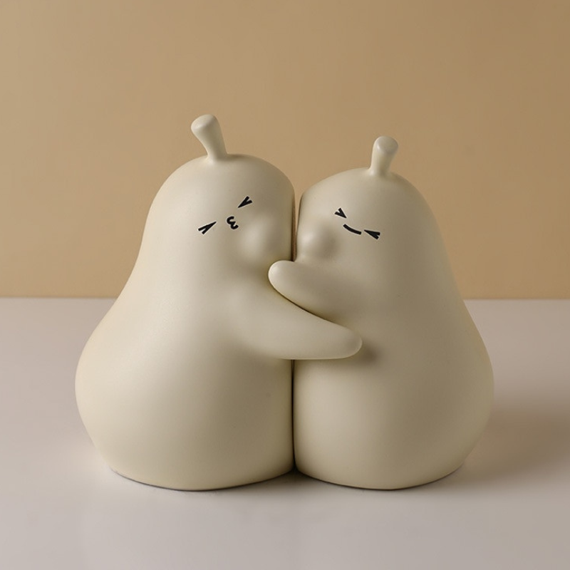 Hugging Pear Bookends - Lia's Room