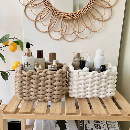 Handmade Cotton Rope Storage Basket - Lia's Room