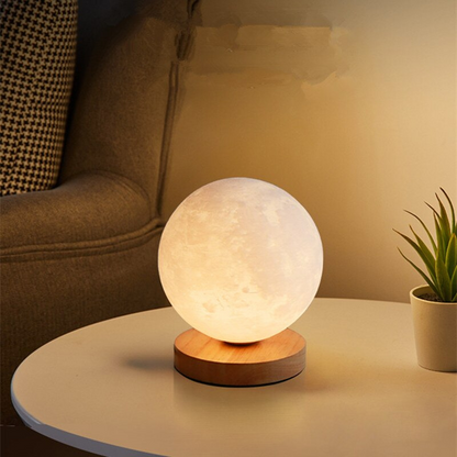 3D Rotating Moon Lamp - Lia's Room Front View