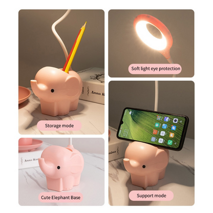 LED Elephant Desk Lamp - Lia's Room