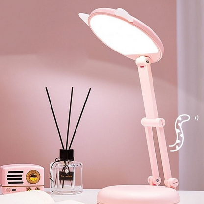 Portable Cat Ear Folding Table Desk Lamp with Natural Light for Office - Lia's Room