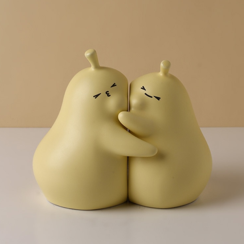 Hugging Pear Bookends - Lia's Room