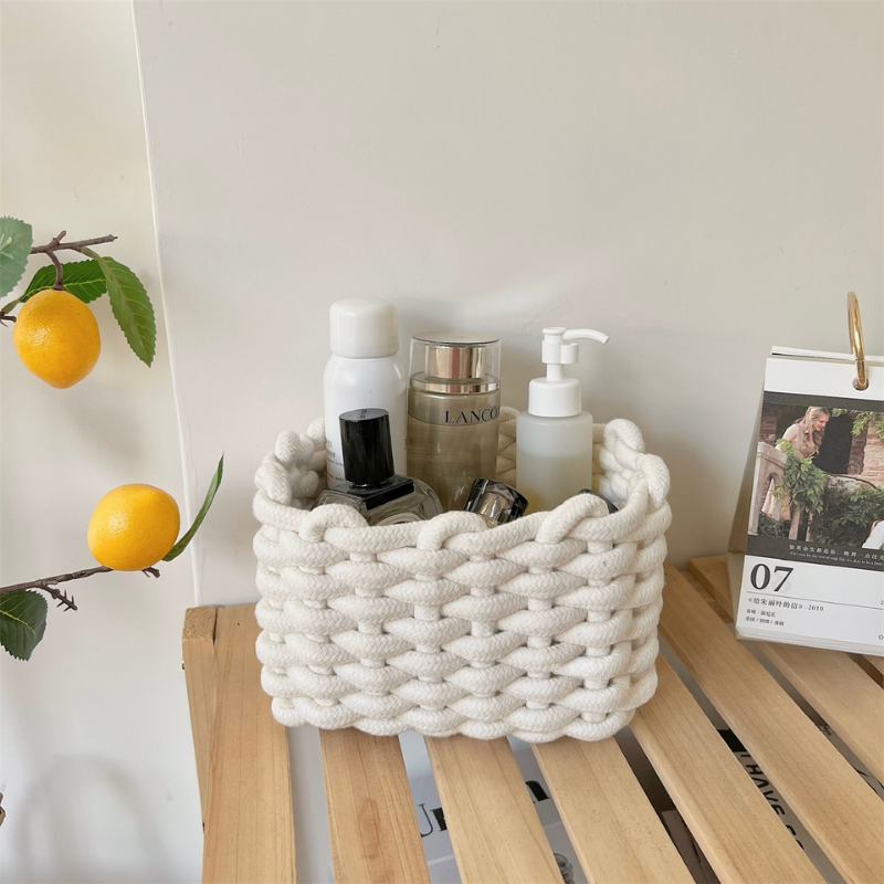 Handmade Cotton Rope Storage Basket - Lia's Room