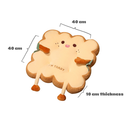 Limited Edition Snuggle Up with Soft Toast Plush Toy Stuffed Cushion for Comfort - Lia's Room