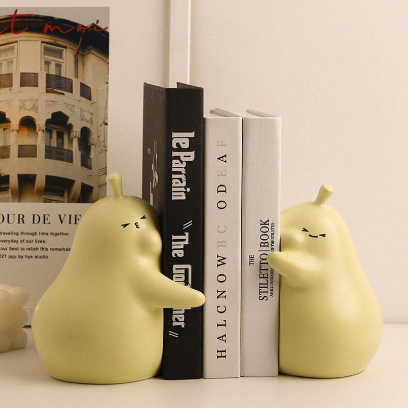 Hugging Pear Bookends - Lia's Room