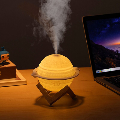 Planet & Galaxy Bedroom Cool Mist Humidifier: Aromatherapy & LED Light in One - Lia's Room