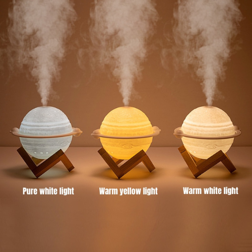 Planet & Galaxy Bedroom Cool Mist Humidifier: Aromatherapy & LED Light in One - Lia's Room