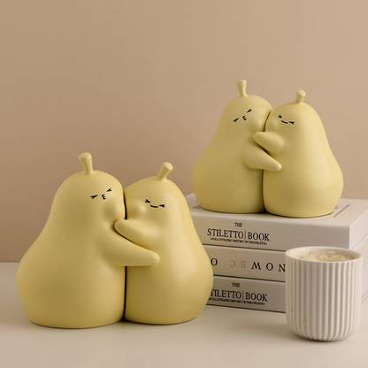 Hugging Pear Bookends - Lia's Room