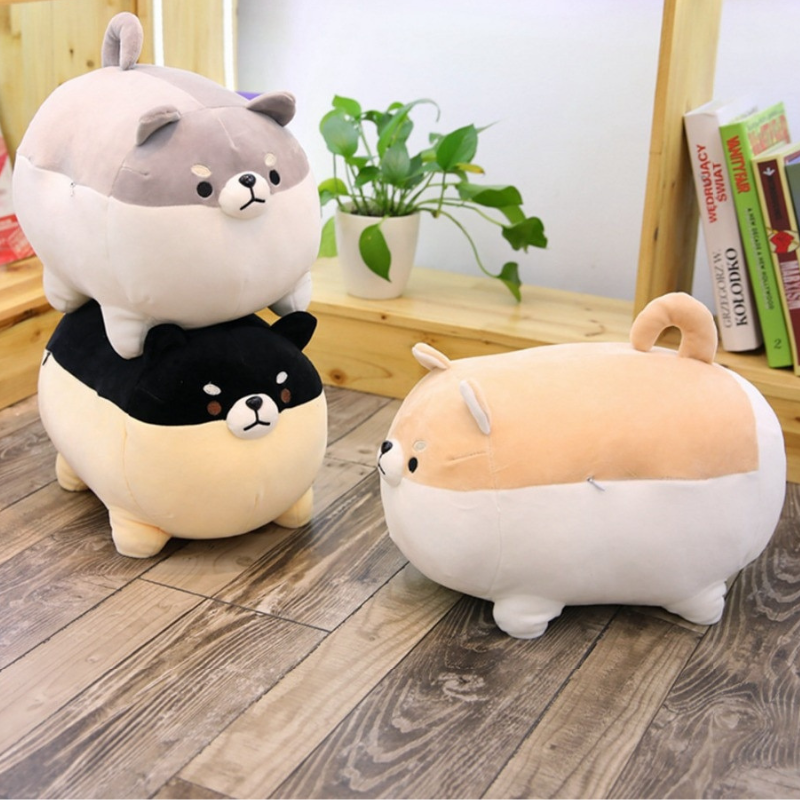 Adorable 40cm/50cm Kawaii Plush Stuffed Shiba Corgi Dog Pillows: Soft, Comfortable, and Charming - Lia's Room