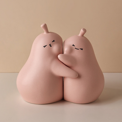 Hugging Pear Bookends - Lia's Room