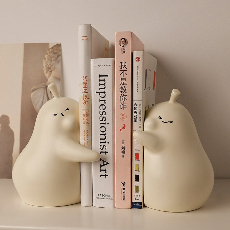 Hugging Pear Bookends - Lia's Room