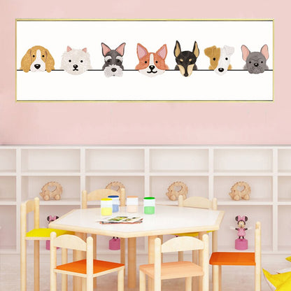 Cute Animal Cats and Dogs Art Canvas Poster for Wall - Lia's Room