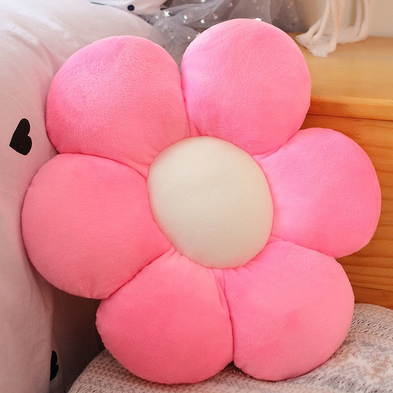 Stuffed Six Petal Flower Cushion Beautiful Flower Shaped Decorative Pillow - Lia's Room