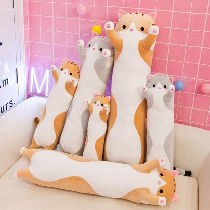 Purr-fect Soft Cat Cushion Long Pillow - Lia's Room