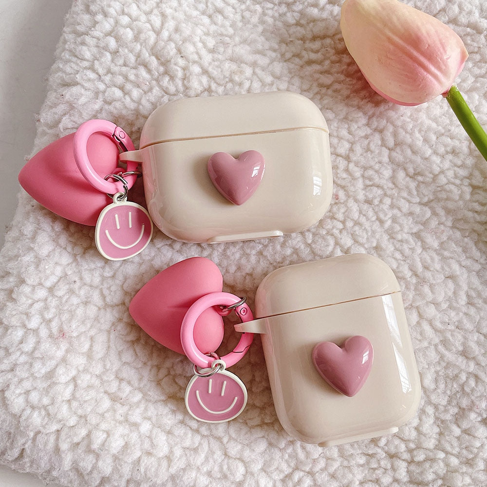 3D Heart Airpod Case - Lia's Room