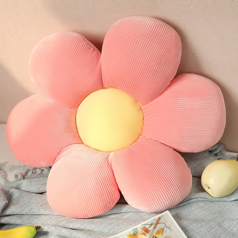 Stuffed Six Petal Flower Cushion Beautiful Flower Shaped Decorative Pillow - Lia's Room