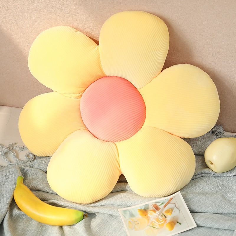 Stuffed Six Petal Flower Cushion Beautiful Flower Shaped Decorative Pillow - Lia's Room