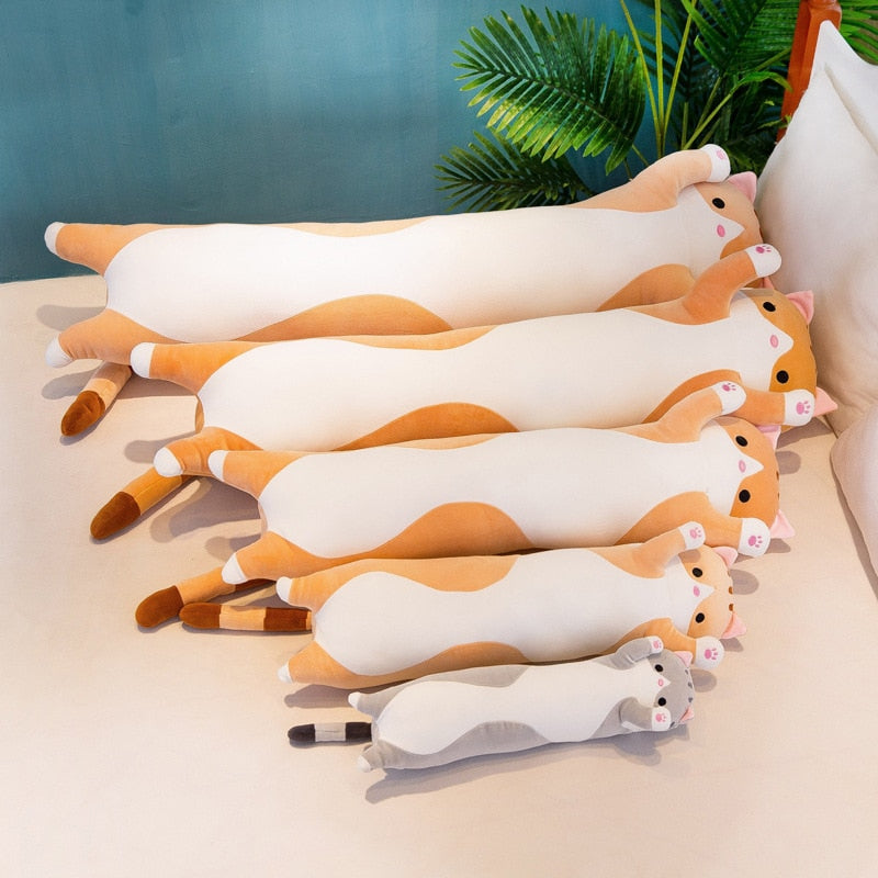 Purr-fect Soft Cat Cushion Long Pillow - Lia's Room