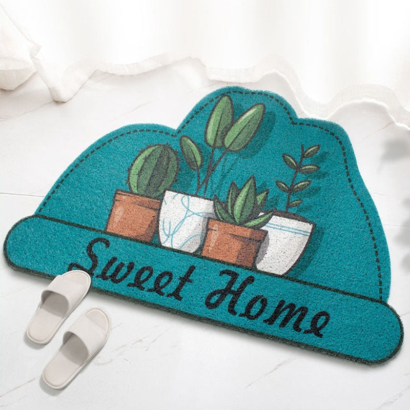 Non-slip Cute Plant Doormat Carpet - A Cute & Safe Entrance to Your Home - Lia's Room