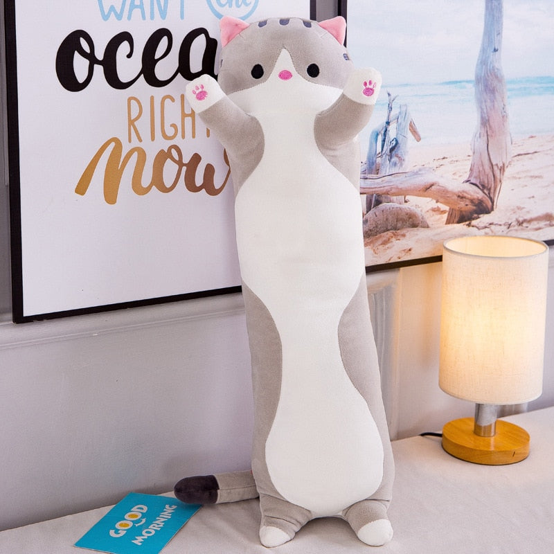 Purr-fect Soft Cat Cushion Long Pillow - Lia's Room