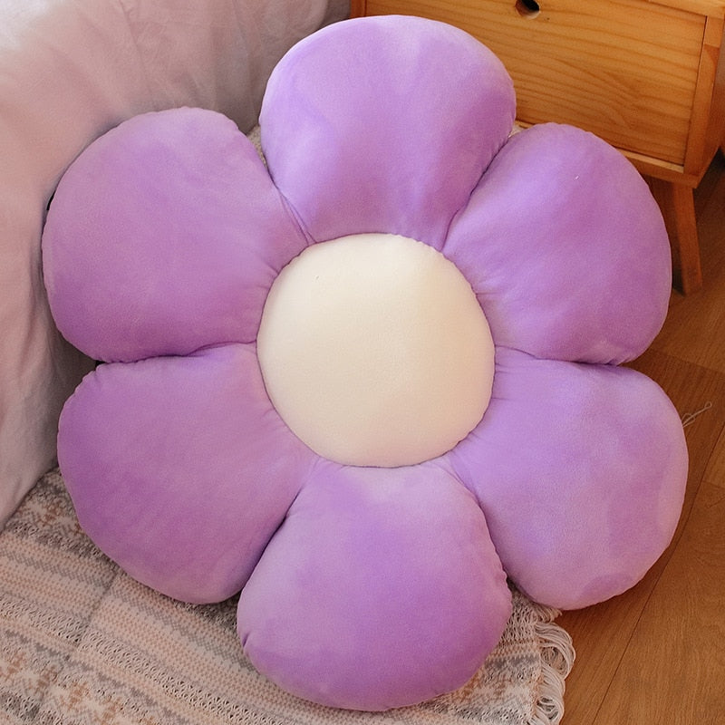 Stuffed Six Petal Flower Cushion Beautiful Flower Shaped Decorative Pillow - Lia's Room