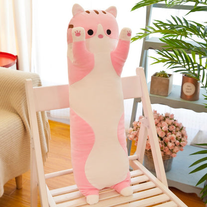 Purr-fect Soft Cat Cushion Long Pillow - Lia's Room