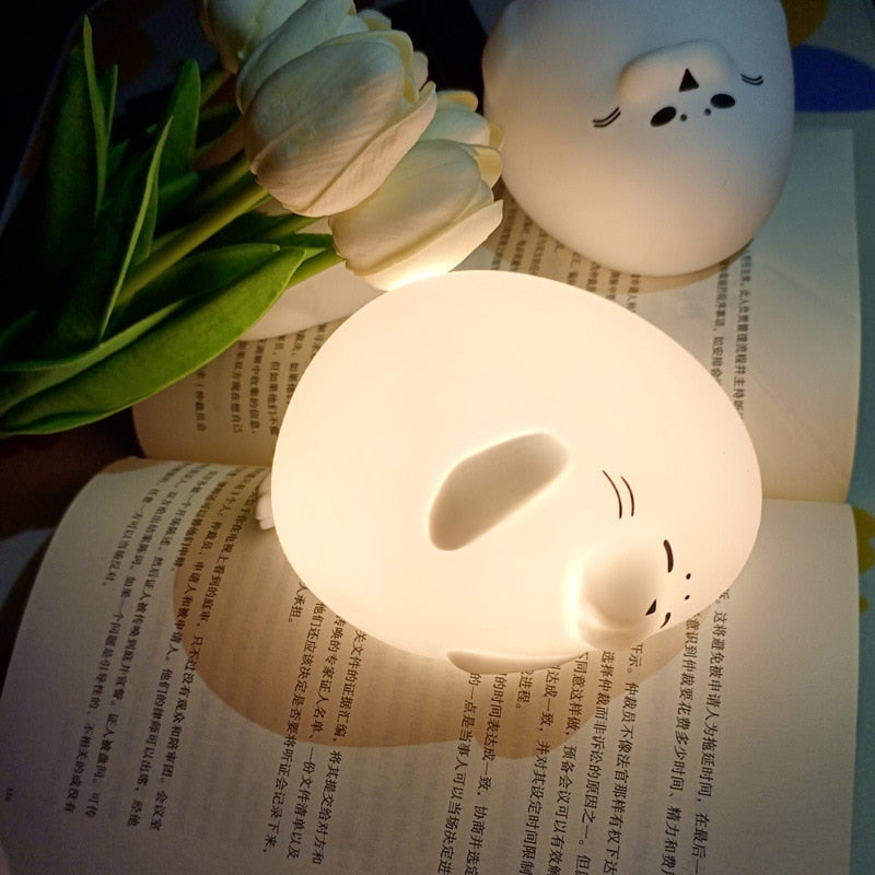 Cute Seal LED Night Light - Lia's Room