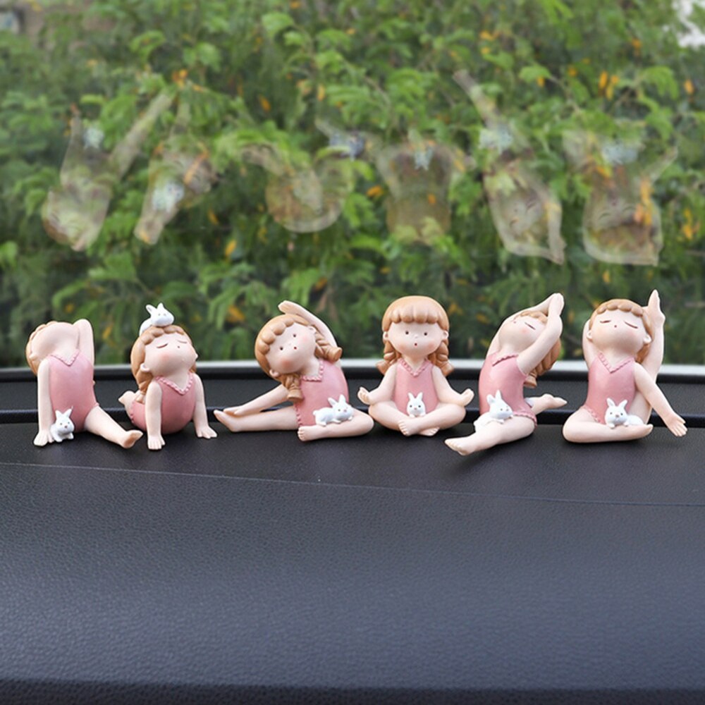 Cute Yoga Gymnastics Bunny Girl Figurines - Lia's Room