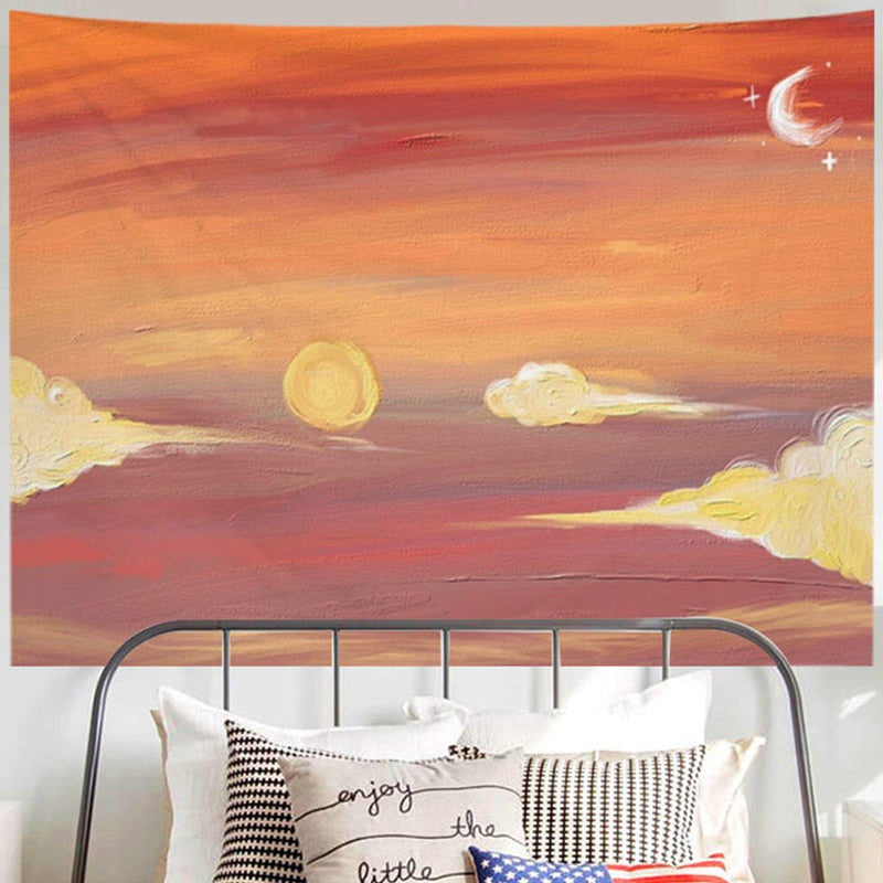 Stunning Oil Painting Scenery Tapestry - Lia's Room