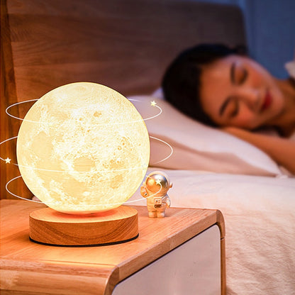 3D Rotating Moon Lamp - Lia's Room In Use