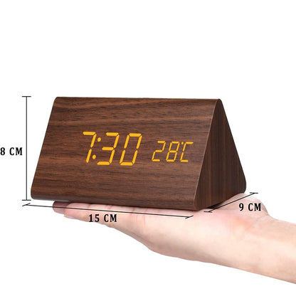 Timeless LED Wooden Alarm Clock - Lia's Room