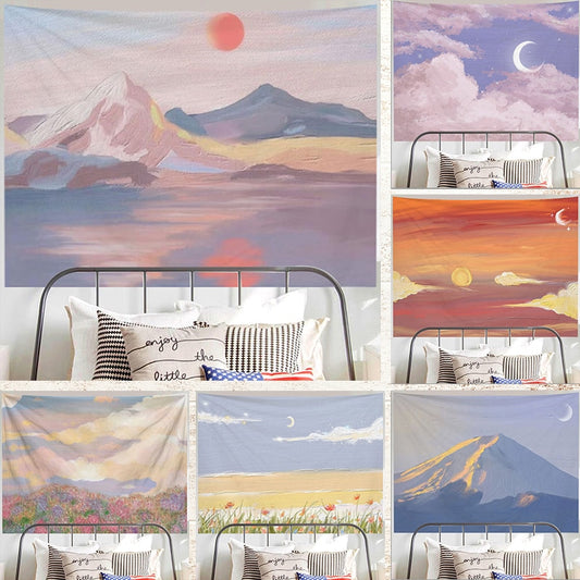 Stunning Oil Painting Scenery Tapestry - Lia's Room