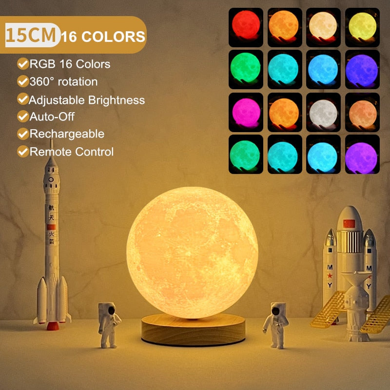Original Moon Lamp 8in, 2 Colors 3D