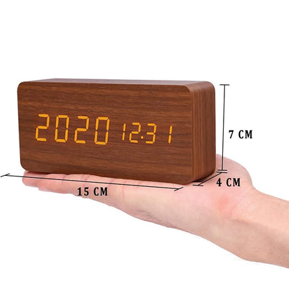 Timeless LED Wooden Alarm Clock - Lia's Room