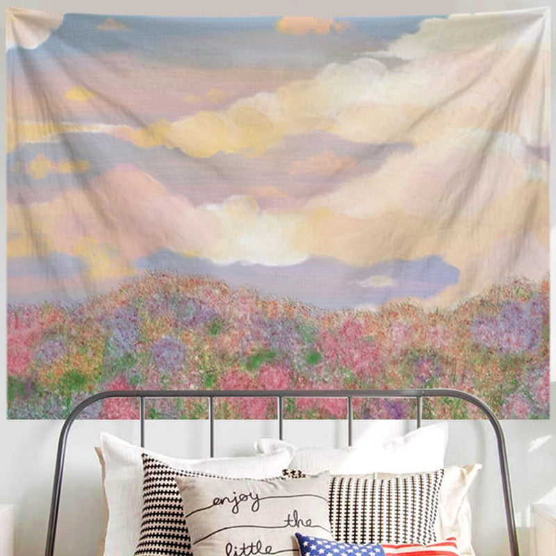 Stunning Oil Painting Scenery Tapestry - Lia's Room