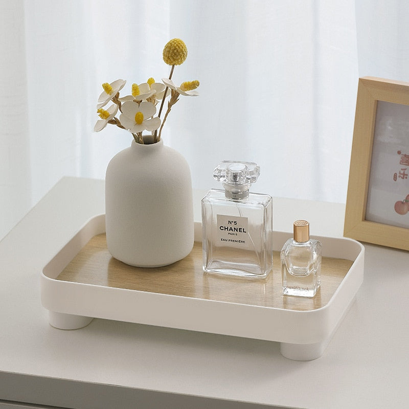 Wooden White Tray Decor - Lia's Room