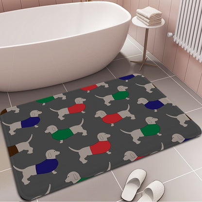 Witty Dachshund Dog Bathroom Rug - Lia's Room