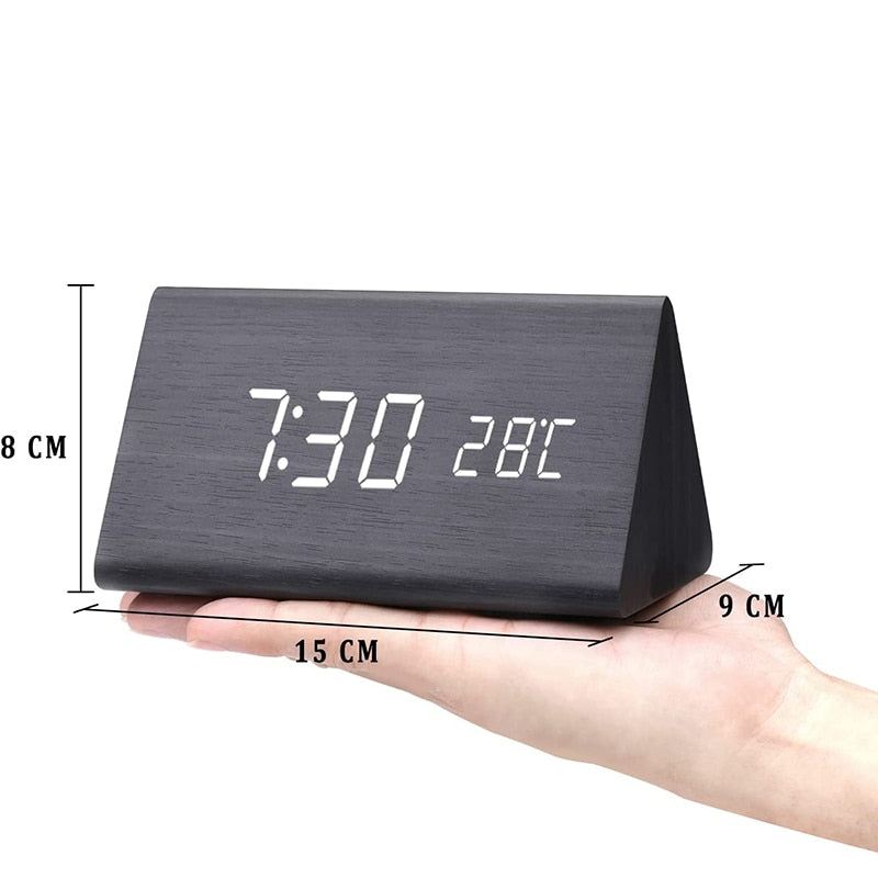 Timeless LED Wooden Alarm Clock - Lia's Room