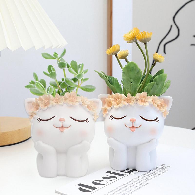 Whimsical Animal Head Planter Pots - Lia's Room