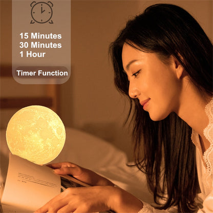 3D Rotating Moon Lamp - Lia's Room