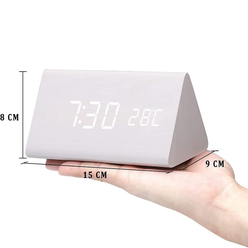 Timeless LED Wooden Alarm Clock - Lia's Room