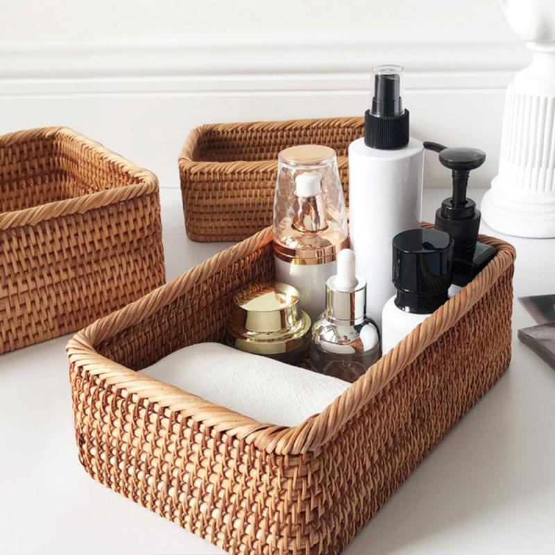 Handwoven Rattan Fruit Tray and Storage Box - Lia's Room