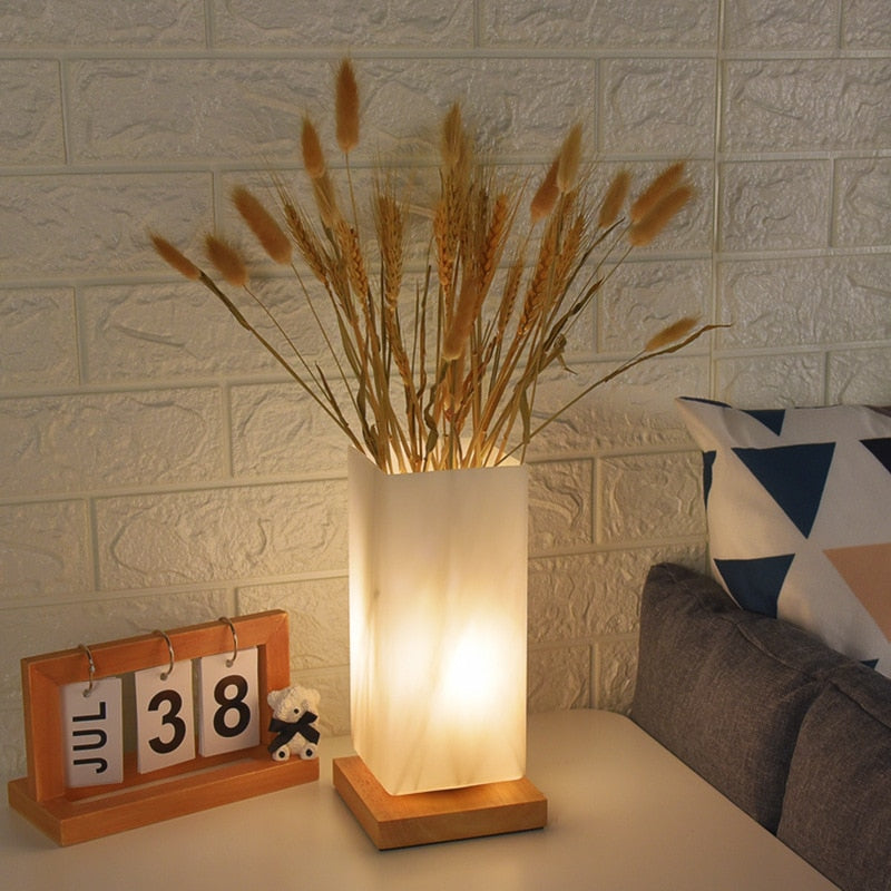 Nordic Wooden Table Lamp - Lia's Room