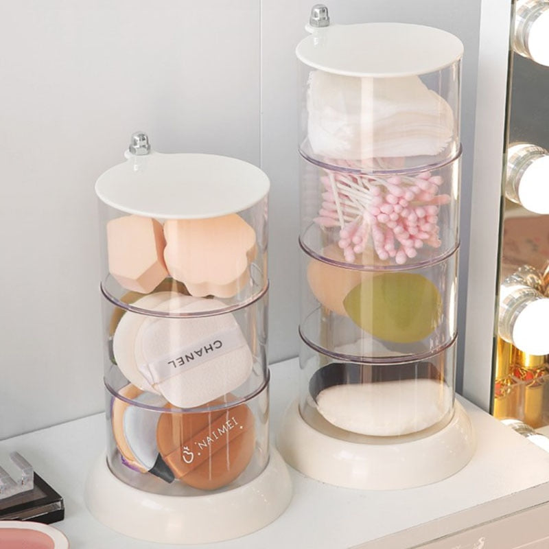 360 Multi-layer Rotating Cosmetic Storage Box - Lia's Room